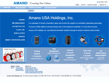Tablet Screenshot of amano.com
