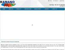 Tablet Screenshot of amano.lk